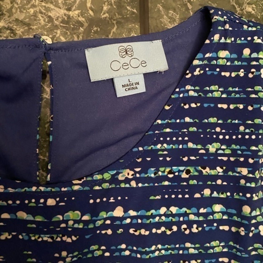 Cece Handkerchief Hem‎ Shift Dress - Picture 2 of 4